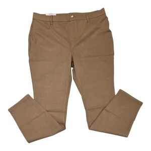 NWT Time And Tru Skinny High Rise Pull On Jeans Ladies XL 16-18 Tan